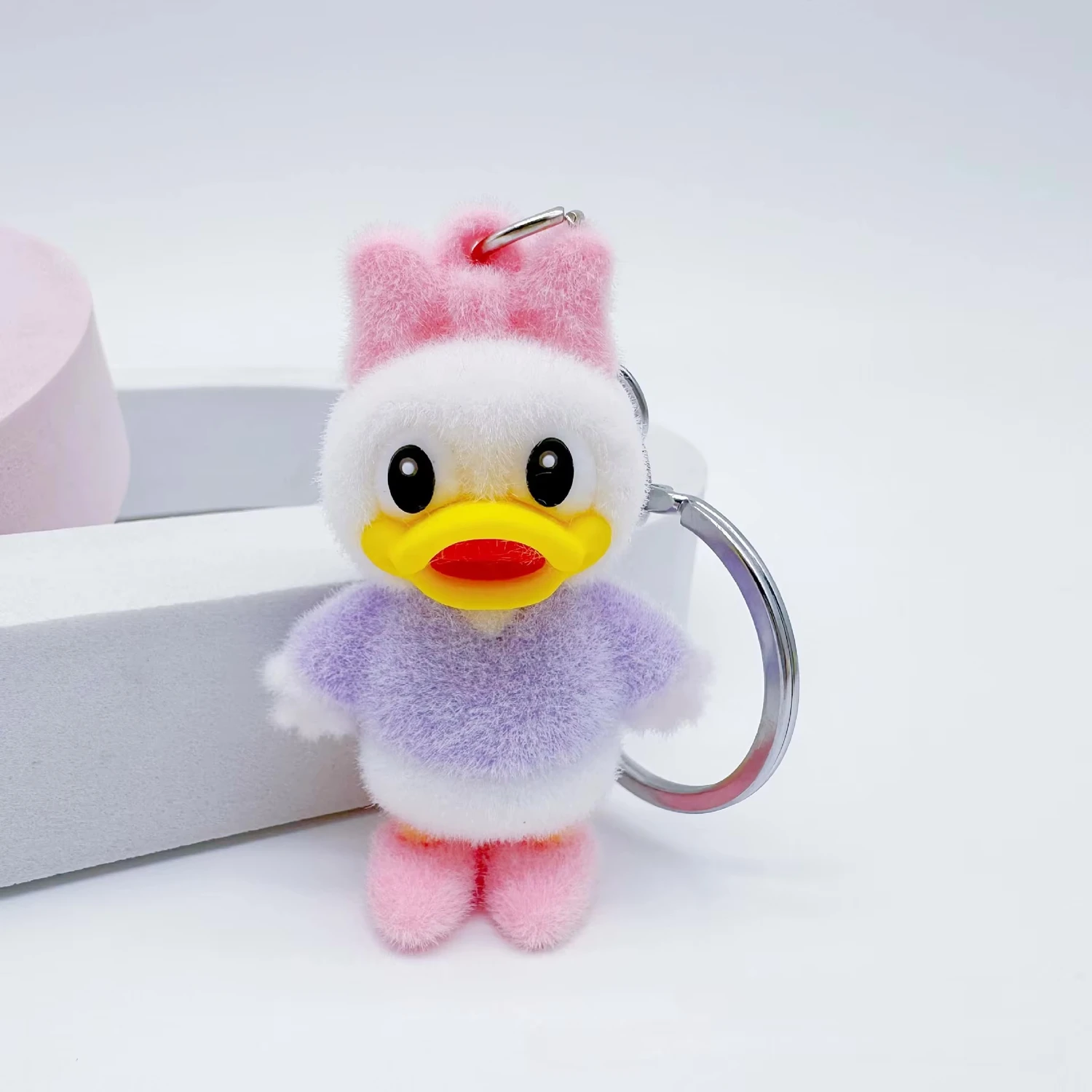 Kawaii Anime Disney Cartoon Family Together Series Flock Daisy duck Pendant Toy Cute Bag Accessory Doll Kid Christmas Party small gifts Keychains Charm Cosplay Accessories