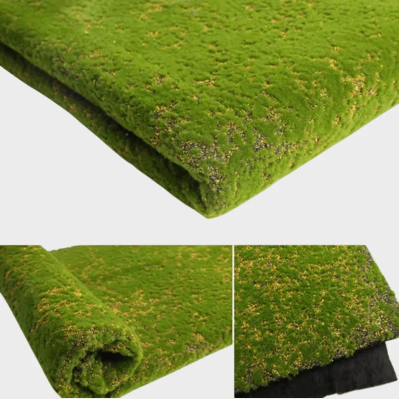 Japanese Crafts Artificial Moss Fake Green Plants Faux Moss Grass For Shop Home Outdoor garden Patio Decoration 1 meter square Miniature Landscape Decorations 100*100cm in Yellow
