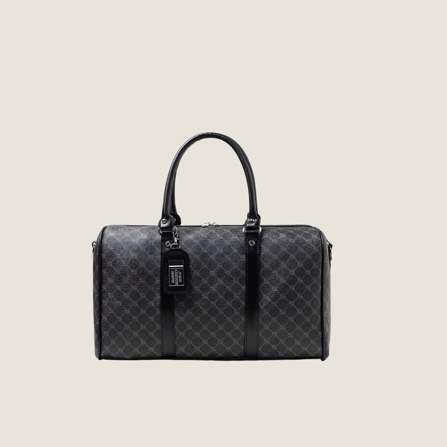 Women’s woman womens Men’s man mens Large-Capacity Men's Zipper Travel duffle shoulder Bag, with a Subtle and Elegant Circular Pattern, Waterproof, Wear-Resistant, Durable, Easy-To-Clean Fabric Suitable for Travel, Business Trips, Gym Use, Can Carry Shoes, Clothes, Water Bottles, Books, Suitable for All Seasons, Versatile and Practical, Can Be Carried on the Plane, vacation holiday getaway luggage bags in black