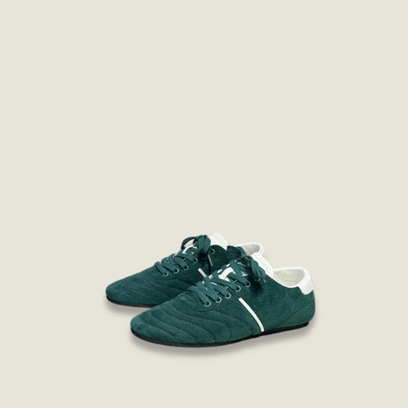 Men’s man mens Casual Flat Bottom Running Commuter Collection Comfortable Breathable Sport Sneakers trainers shoes in green
