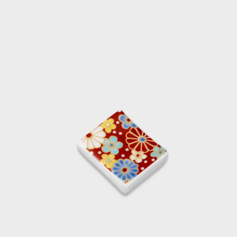 Japanese Retro Ceramic Sakura Chopstick Rest holder stand Dining tableware accessory Tabletop accessories in multi color