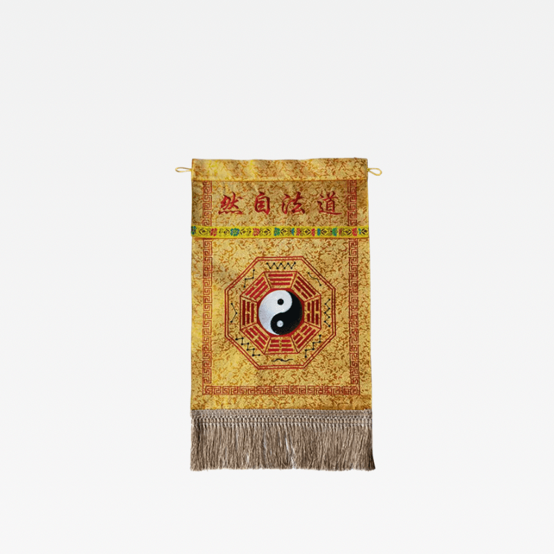 Office Home religious Taoist Temple Religion Supplies, Taoist Techniques, Natural Eight Trigrams embroidered Tapestry embroidery in golden multi color
