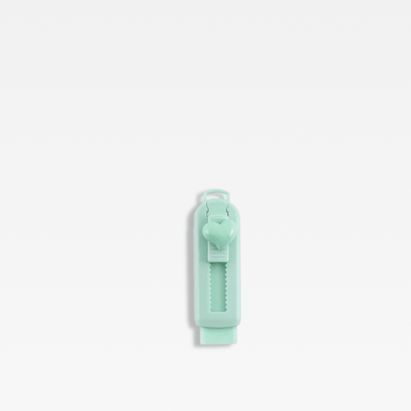 Cute Candy Color Kawaii Rubber Stationery School Office Supplies Creative Pencil Eraser Novelty Pretty erasers in green love heart