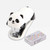 Office school home study room Kawaii Stapler A set of fashionable panda cartoon animal design staples, with 10 mm steel staple clips, work supplies accessories, uniform homework staplers supply accessory in white with black