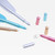 Office School home study room 1 Piece Korean Stationery Cute Feather Ballpoint Pen Creative Bent birds feathers wing accessories Supplies Gel Pens Gifting writing accessory in golden, blue, silver, pink
