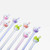 Office School home study room Kawaii Cute Creative Rabbit Ears Ballpoint 0.5mm Gel Pens Cartoon Kawaii Stationery accessories Supplies writing accessory in pink, green, purple, orange