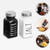 Ceramic modern design Salt & Pepper Seasoning shaker Set Tabletop and bar dining accessory Dinnerware Condiments accessories with condiment tray Jar Kitchen Wedding Decoration Birthday Gift Personalized Ceramics Salt Pigs, Cellars & Servers Gifts in black and white