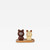 Ceramic modern brown beige bear cartoon animals design Salt & Pepper Seasoning shaker Set Tabletop and bar dining accessory Dinnerware Condiments accessories with condiment tray Jar Kitchen Wedding Decoration Birthday Gift Personalized Ceramics Salt Pigs, Cellars & Servers Gifts size guide in chocolate brown patchwork