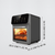 Multifunctional 10L Air Fryer Large Capacity Electric Oven Household kitchen Non-stick Pan Touch Screen Visual 10 Presets Guided Cooking 10L fryers in dark Gray grey with black