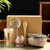 Office restaurant home 6PCS Japanese Ceramic Matcha Set 6-Piece Tea Bowl Traditional Tea Making Tools matcha tea-set tea whisk bamboo matcha brush sets in pink