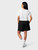 Women’s woman womens Men’s man mens Unisex Genflex Gender Neutral Genderfluid petite-, tall-, plus-, size Mickey Mouse cartoon animal design Mid Rise waist Linen-Blend Shorts in black with white accent