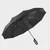 20 Bones Windproof Strong 105CM Reinforced Automatic Folding Backpack hook Umbrella for Men women, Large Buckle Handle Wind and Water Resistant sun protection and ultraviolet rain dual-purpose 3-fold school university Student Sunny travel accessory Holiday Vacation getaway shopping pencil Umbrellas accessories in Black