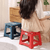 Office Home Adult Children Portable Folding Stool Thickened Plastic Saddle Chair for Outdoor Activities and Fishing Gifts Party Favors stools in blue, red