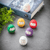 Japanese Ceramic Daruma Doll Crafts Charm Lucky Fortune Miniature Decor Daruma Japanese Traditional Style Home Ornament Dolls Charms figurines Souvenirs in Pink, White, Red, Green, Purple, Yellow