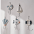 Indoor Outdoor Garden Nautical Themed Entryway reception Home Decorative starfish, puffer fish, scallop, nautilus shell, sailboat, life buoy Wall Hook Coat Hanger Ocean Decor Key Hanger Hooks in white blue silver orange, multi color