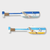 Indoor Outdoor Garden Nautical Themed Mediterranean style Entryway reception Wooden Oar Crafts Children's Room Pendant Beach Wall Ornament Hanging Home Decor Decorations in Light-, dark-, blue white, with rudder wheel, with anchor and Blue white yellow, with life buoy, with Sailboat, pastel color