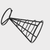 Tabletop and bar 1Pcs Cone Wire Basket Snack Holder Iron French Fries Stand for Fast Food Serving Easy Clean Kitchen Gadgets serveware baskets Accessory in charcoal black