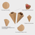 Tabletop & bar 25/50pcs Disposable Paper French Fries snack Bags Holder Cup With Dipping Sauce Deli Cup Paper Cone Snack Cups For Onion Ring Popcorn Serving Pouch Container sundries snacks Tableware Party supplies in natural brown color 25-Piece 50-Piece set supply