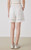 Women’s woman womens petite-, tall-, plus-, size Vacation holiday getaway Comfortable Elastic Mid-rise Waist drawstring drawcord Strap Solid Color Mixed Cotton hollow-out Shorts in white