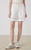 Women’s woman womens petite-, tall-, plus-, size Vacation holiday getaway Comfortable Elastic Mid-rise Waist drawstring drawcord Strap Solid Color Mixed Cotton hollow-out Shorts in white