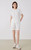Women’s woman womens petite-, tall-, plus-, size Vacation holiday getaway Comfortable Elastic Mid-rise Waist drawstring drawcord Strap Solid Color Mixed Cotton hollow-out Shorts in white