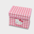 Cute Japanese home office kawaii Hello Kitty Foldable Storage Box Pink Plaid Cartoon Organizer accessories Basket Desktop Sundries Bin For Dormitory Home Girls Bedroom HelloKitty accessory gifting in pink