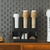 Office restaurant cafe bar kitchen Coffee Station Organizer, Wall-mounted Coffee Bar Organizer for Countertop, Condiment and Cup Storage Organizers dispensers, Bar Accessories in black