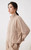 Women’s woman womens petite-, tall-, plus-, size High quality luxury brand women's clothing mockneck mandarin stand collar long sleeves woolen slant side pockets active sports jackets Outerwear Fitness Out wear in Khaki light brown