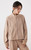 Women’s woman womens petite-, tall-, plus-, size High quality luxury brand women's clothing mockneck mandarin stand collar long sleeves woolen slant side pockets active sports jackets Outerwear Fitness Out wear in Khaki light brown