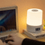 Office home desktop bedside table lamp LED Night Light Dimmable Rechargeable Touch Switch Bedroom Living Room Office Warm Atmosphere Desk Lamps Soft Lights with clock Lighting in white