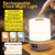 Office home desktop bedside table lamp LED Night Light Dimmable Rechargeable Touch Switch Bedroom Living Room Office Warm Atmosphere Desk Lamps Soft Lights with clock Lighting in white