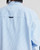 Men’s man mens petite-, tall-, plus-, size Spliced ​​chest Pocket Oxford Striped Long Sleeves with drop shoulders button up Shirt Spring Summer Lapel Loose Shirts Jacket Size M-2XL in light blue stripes