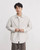 Men’s man mens petite-, tall-, plus-, size Oxford Wide Striped Cotton Lapel Long-sleeves Spring Summer Fall And Autumn Shirt Trending casual shirts in Apricot beige