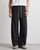 Men’s man mens petite-, tall-, plus-, size Straight Loose Casual Summer Solid Color Outdoor Sports Mid-rise Wide-leg Pants Breathable Thin Trousers in black
