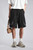 Men’s man mens petite-, tall-, plus-, size Quick Dry Breathable Outdoor Summer Loose Multi Pocket Retro Casual Commute wfh office workwear Five Points elasticated waist with drawcord drawstring mid-rise Cargo Shorts short pant in black