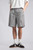 Men’s man mens petite-, tall-, plus-, size Quick Dry Breathable Outdoor Summer Loose Multi Pocket Retro Casual Commute wfh office workwear Five Points elasticated waist with drawcord drawstring mid-rise Cargo Shorts short pant in Gray grey