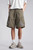 Men’s man mens petite-, tall-, plus-, size Quick Dry Breathable Outdoor Summer Loose Multi Pocket Retro Casual Commute wfh office workwear Five Points elasticated waist with drawcord drawstring mid-rise Cargo Shorts short pant in army green