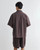 Men’s man mens petite-, tall-, plus-, size Loose Casual Short Sleeves Shorts 2 Piece Sets Suits Cityboy wfh office workwear Streetwear Fashion Daily Commute Cargo Shirt Top Shirts in wine-red
