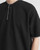 Men’s man mens petite-, tall-, plus-, size Stitch Detail Henley crew Neck crewneck Waffle T-Shirt Summer Loose Drop Shoulder Casual Commute Versatile Short Sleeve Top Cotton-blend Commute Fashion T-Shirts Tops in black with white striped accent