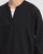 Men’s man mens petite-, tall-, plus-, size Fake Two-piece Henry Collar V-neck Spring Loose Long-sleeves with drop shoulder and band cuff Casual Versatile Sweatshirt Clothing Tops Sweaters in black with white accent