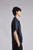 Men’s man mens petite-, tall-, plus-, size Lyocell cotton Fake Two-Piece Summer Raglan Lapel Retro Casual Commuter Short half Sleeves with Drop Shoulder V-neck Commute Versatile Knit Commute Pullover Shirt Top Shirts in dark blue