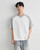 Men’s man mens petite-, tall-, plus-, size patchwork Color Block short half Raglan rib Sleeve Summer Textured Loose Casual Versatile City Boy Style T-Shirt Top T-Shirts in white, with light Gray grey