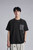 Men’s man mens petite-, tall-, plus-, size Color Block Wave hole hook latch chest Pocket Tee Textured Fabric Loose Drop Shoulder Breathable Casual Short half Sleeves crewneck round O-neck T-Shirt Tops T-Shirts in black
