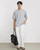 Men’s man mens petite-, tall-, plus-, size Fake Two-piece Retro Mandarin collar crewneck Henry Collar Knitted Short-sleeves Summer T-shirt American Solid Color round O-neck Casual Pullover T-Shirt Tops T-Shirts in light Gray grey blue with white