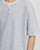 Men’s man mens petite-, tall-, plus-, size Fake Two-piece Retro Mandarin collar crewneck Henry Collar Knitted Short-sleeves Summer T-shirt American Solid Color round O-neck Casual Pullover T-Shirt Tops T-Shirts in light Gray grey blue with white