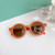 Children Boy Girl Child Kids Cute Leopard Double Color Cartoon Bear Shape Round Vintage UV400 Protection Classic Girl's Sunglasses Trend Children Boy Girl Child Kids Cute Leopard Double Color Cartoon Bear Shape Round Vintage UV400 Protection Classic Girl's Sunglasses Trend