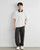 Men’s man mens petite-, tall-, plus-, size Contrast Collar Half Zip Summer Combed Cotton Soft Durable Casual Short half Sleeves turn-down collar Tee Daily Commute wfh workwear Polo Shirt Tee Top T-Shirts in apricot white with coffee-brown accent color