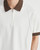 Men’s man mens petite-, tall-, plus-, size Contrast Collar Half Zip Summer Combed Cotton Soft Durable Casual Short half Sleeves turn-down collar Tee Daily Commute wfh workwear Polo Shirt Tee Top T-Shirts in apricot white with coffee-brown accent color