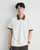 Men’s man mens petite-, tall-, plus-, size Contrast Collar Half Zip Summer Combed Cotton Soft Durable Casual Short half Sleeves turn-down collar Tee Daily Commute wfh workwear Polo Shirt Tee Top T-Shirts in apricot white with coffee-brown accent color