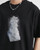 Men’s man mens petite-, tall-, plus-, size Heavyweight 220g Cotton Gradient Grid crewneck, Summer Crew Neck Loose Street Fashion Breathable Short Sleeves round O-neck Casual Pullover T-Shirt Tops T-Shirts in black with white multi accent color